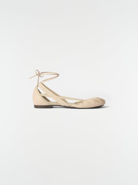 Lemaire FLAT PEDILLE BALLERINAS IN GOAT LEATHER