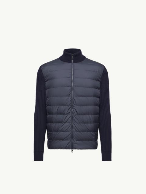 Moncler Padded Wool Zip-Up Cardigan