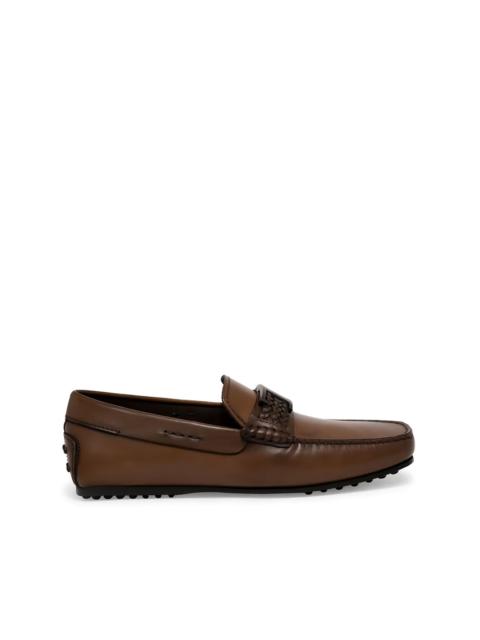 Tod's City Gommino braided-detail loafers