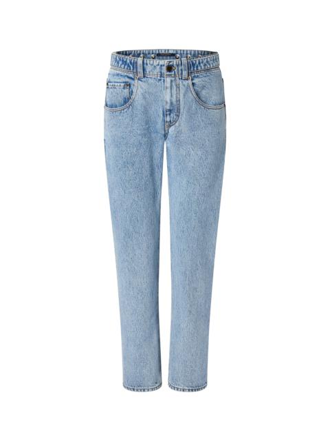 Louis Vuitton Bleached Denim Jeans