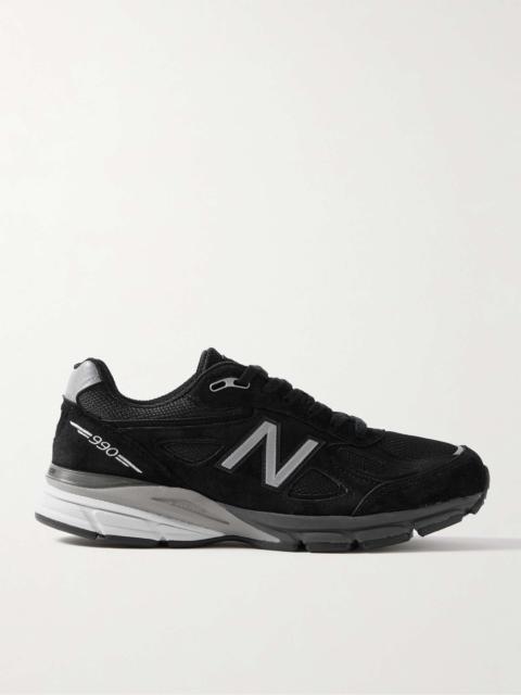 New Balance 990v4 Suede and Mesh Sneakers