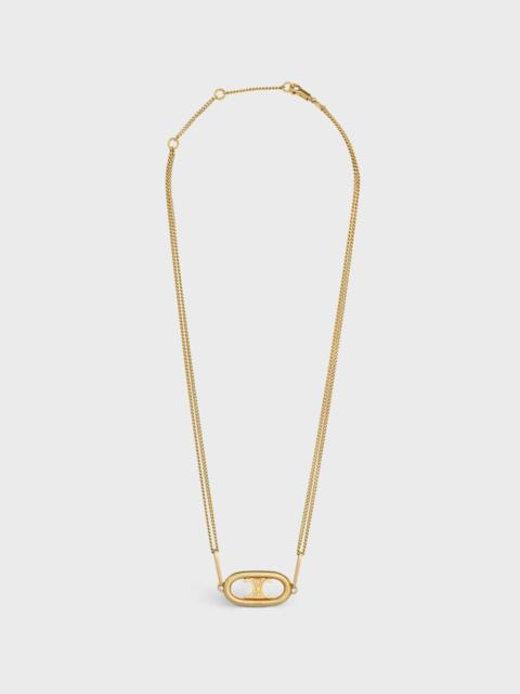 CELINE Triomphe Necklace in Gold Brass