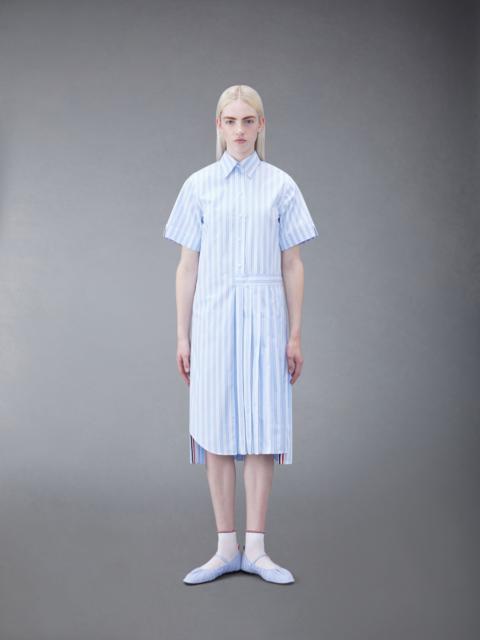 Thom Browne Bar Stripe Poplin Midi Shirtdress