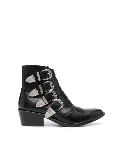 TOGA PULLA buckle-strap mid heel boots