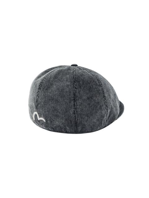 EVISU Seagull Embroidery Corduroy Hunting Cap
