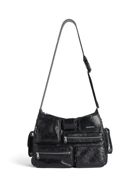BALENCIAGA Men's Superbusy Messenger Bag in Black