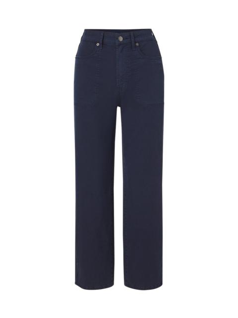 VERONICA BEARD CROSBIE CROPPED WIDE-LEG PANT