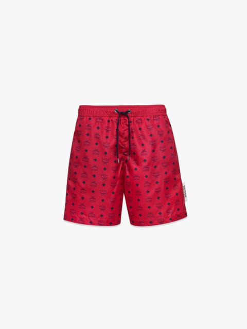 MCM Monogram Print Swim Trunks