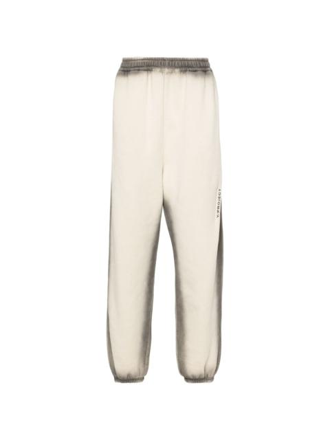 faded cotton track pants