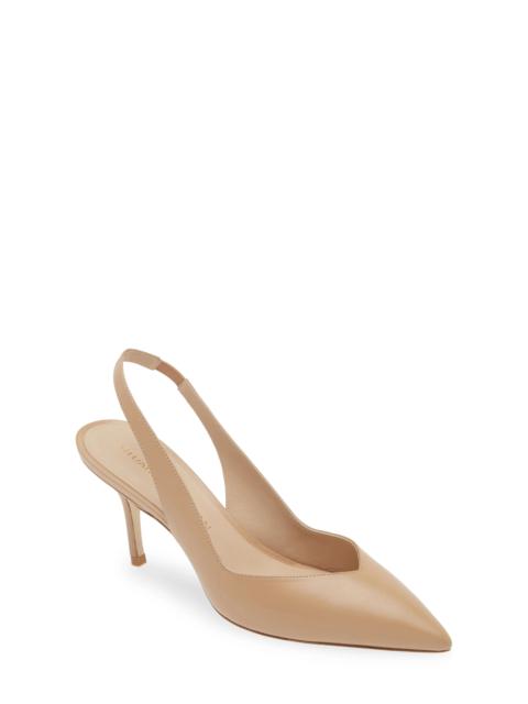 Stuart Weitzman Eva Pointed Toe Slingback Pump