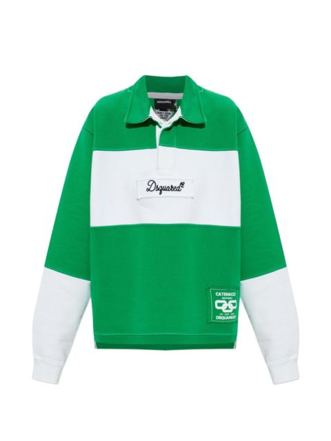DSQUARED2 stripe collared sweater