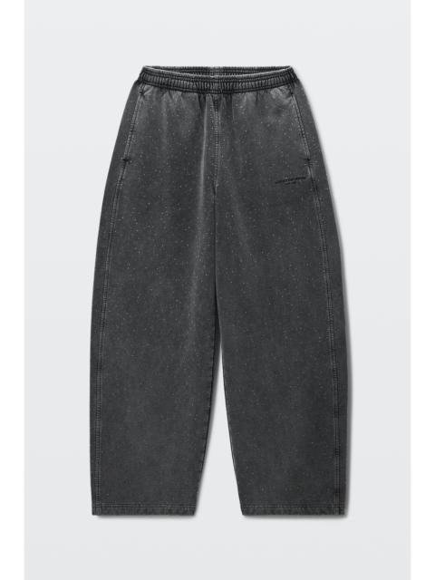 Alexander Wang crystal hotfix mid-rise oversized sweatpant