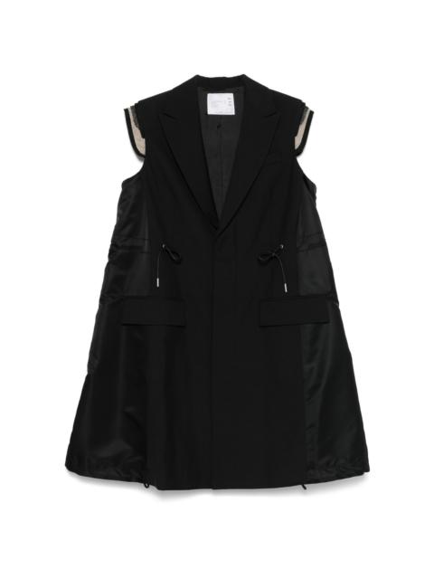 sacai sleeveless coat