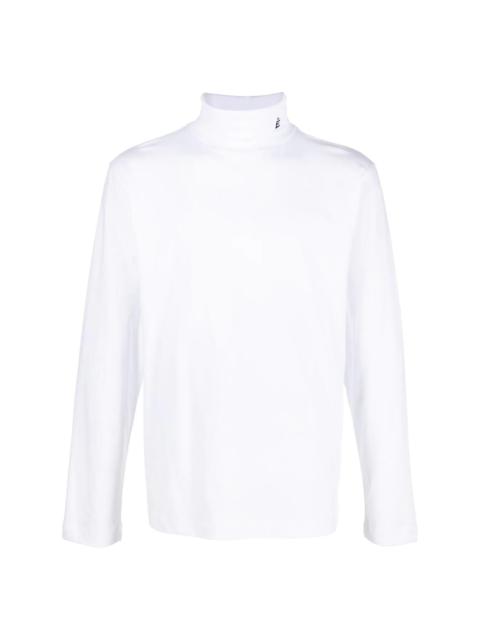 Étude logo-embroidered roll neck sweater