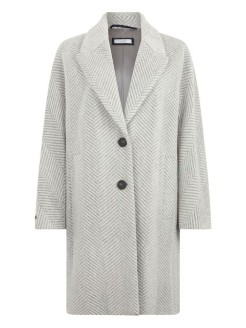 PESERICO herringbone-pattern coat