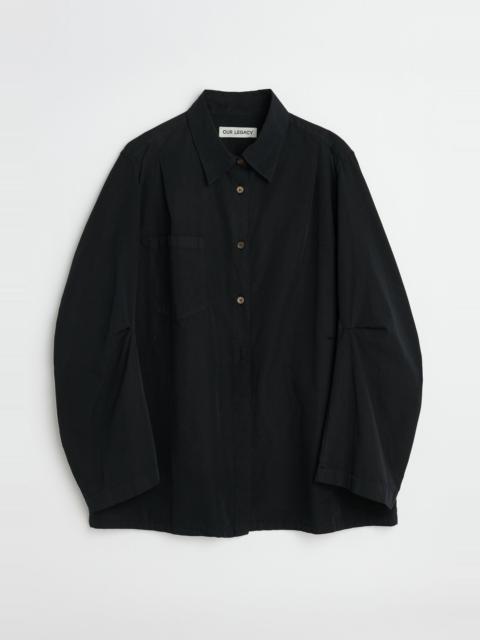 Our Legacy Machine Shirt Antique Black Peached Cupro