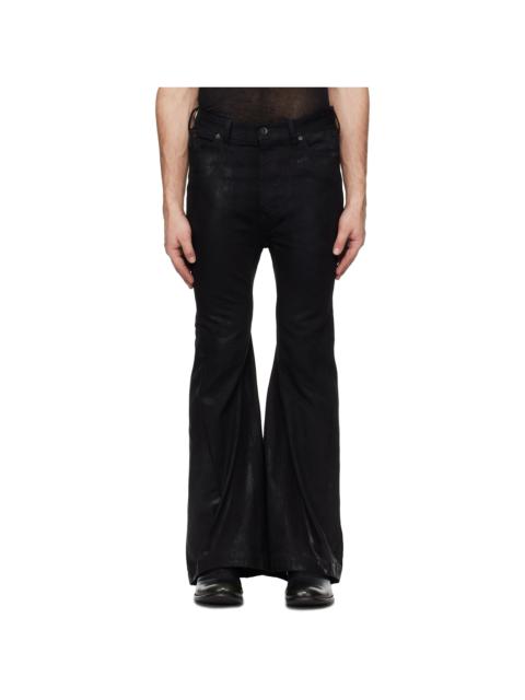 Julius Black Flared Jet Jeans