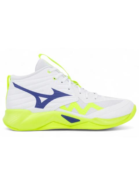 Mizuno Mizuno Wave Momentum Pro Mid White Lightning Yellow Dazzling Blue