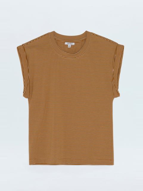 PISTOLA OLIVIA TWISTED SLEEVE MARINA - DARK RUM STRIPE