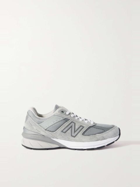 New Balance 990v5 suede and mesh sneakers