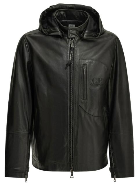 C.P. Company LEATHER GOGGLE JACKET