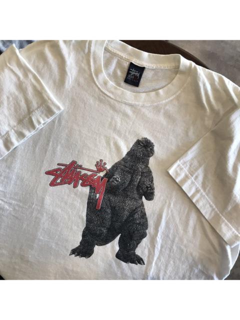 STUSSY - GODZILLA VINTAGE Tシャツ  チビT Vintage Stussy Godzilla Photo Print T Shirt Size L/XL - Etsy