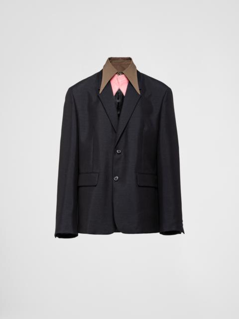 Prada Single-breasted mohair wool jacket