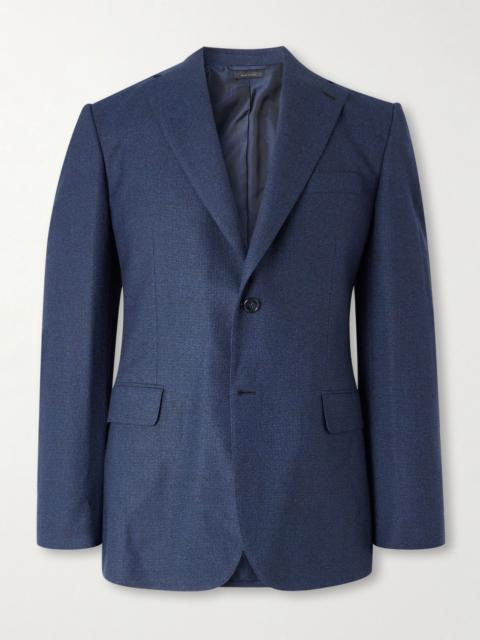 Brioni Trevi Slim-Fit Micro-Checked Wool Suit Jacket Blue
