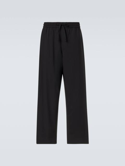 AMI Paris Virgin wool gabardine straight pants