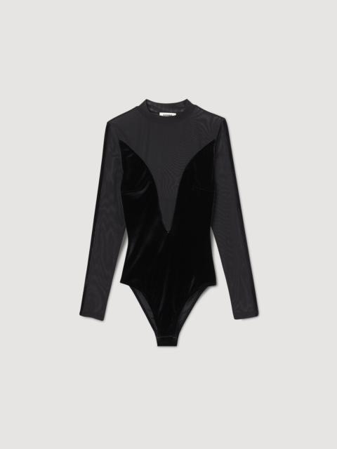 Sandro VELVET BODYSUIT