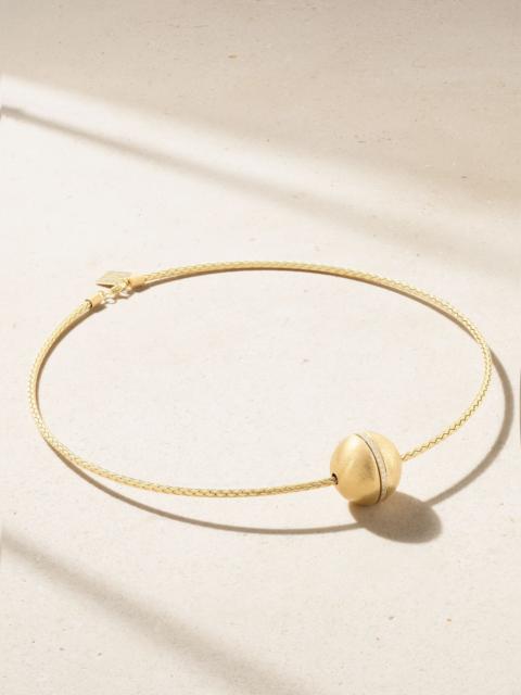 LAUREN RUBINSKI 14-karat gold diamond necklace Gold