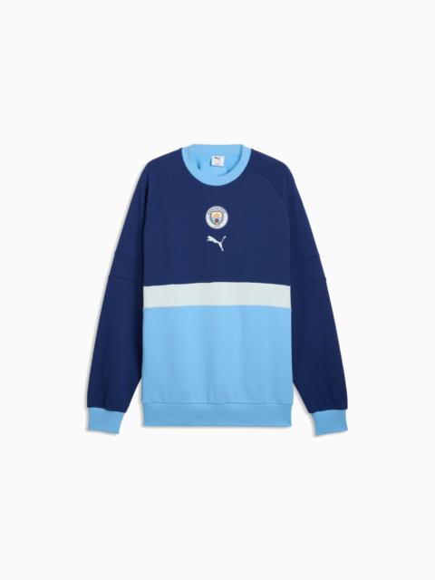 PUMA Manchester City ftblCulture Men's Relaxed Crew Sweatshirt