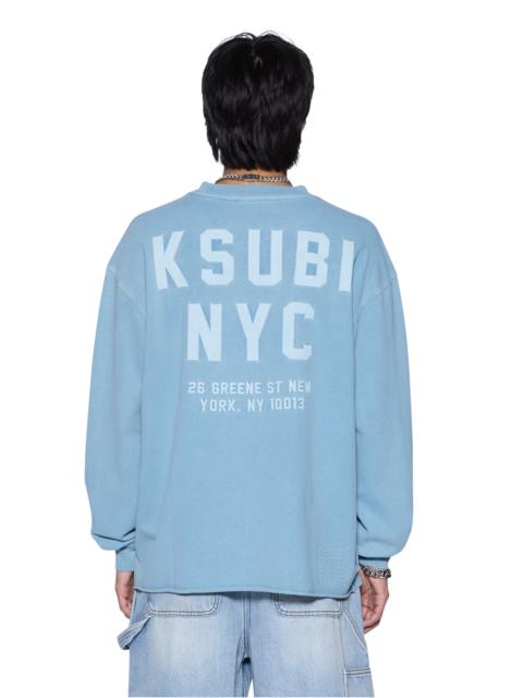 Ksubi K-LOCK EKCESS LS TEE SUMMER BLUE