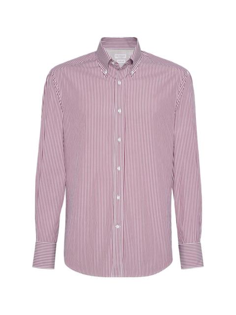 Brunello Cucinelli Striped cotton shirt