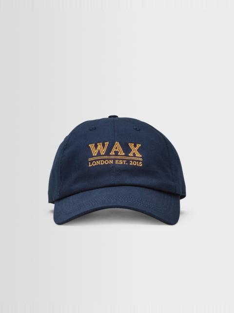 Wax London Spencer - Navy & Yellow Cotton Sports Cap