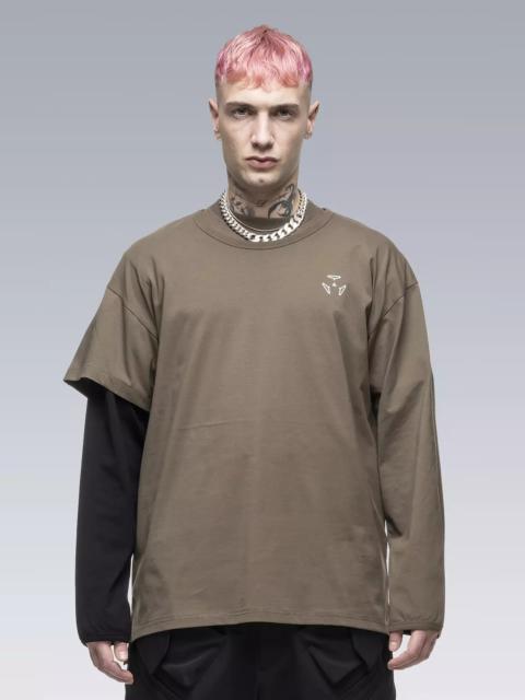 S29-PR-A 100% Organic Cotton Long Sleeve T-shirt RAF Green/Black