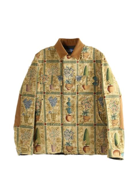 Junya Watanabe MAN fringed print jacket