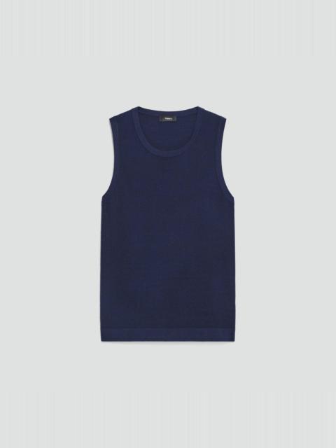 Theory Textured Tank Top in Silk-Cotton