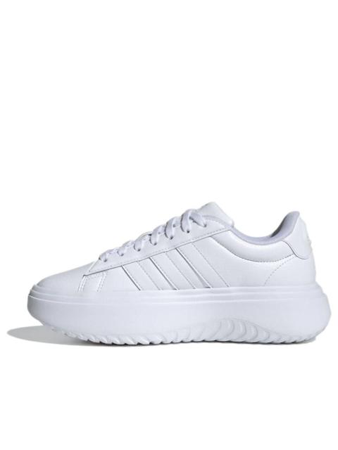 (WMNS) adidas Grand Court Platform 'Crystal White' IE1089
