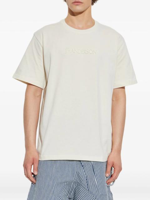 JW Anderson Jw Anderson Flocked-logo T-shirt