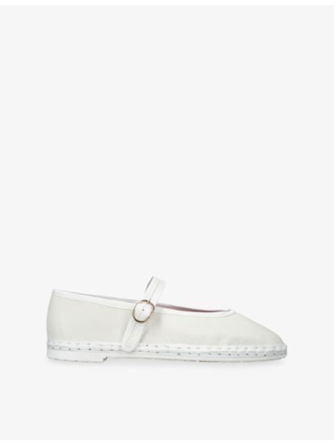 FLABELUS Pierre Woven Mary Jane Flats