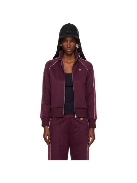 WALES BONNER Burgundy 'The Mantra' Track Jacket