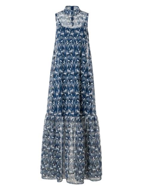 sandro long embroidered tulle dress Sandro Cassie Long Embroidered Tulle Dress