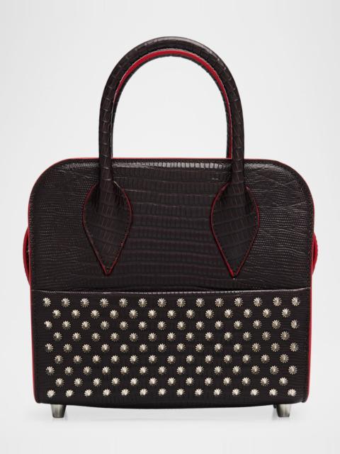 Christian Louboutin Eloise Crossbody Bag in Spiked Lizard-Embossed Leather