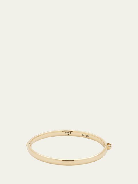 HOORSENBUHS® 18K Yellow Gold Tri-Link Bangle Bracelet, 6mm