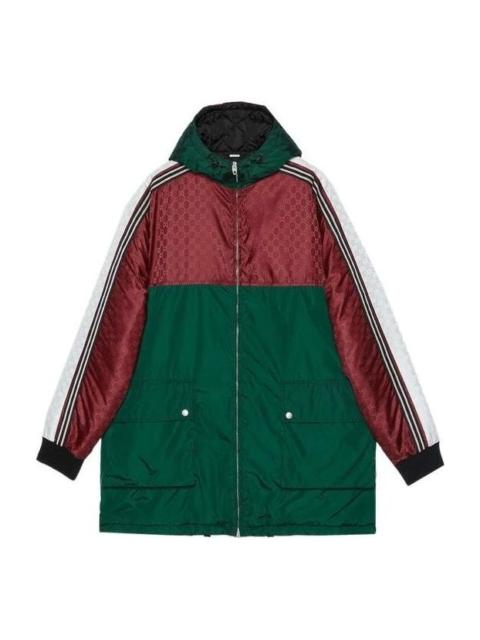 GUCCI Gucci GG Jacquard Nylon Jacket 'Green Red' 590746-Z4039-6705