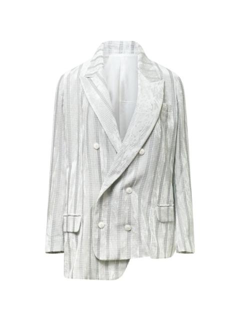 Yohji Yamamoto asymmetry double jacket