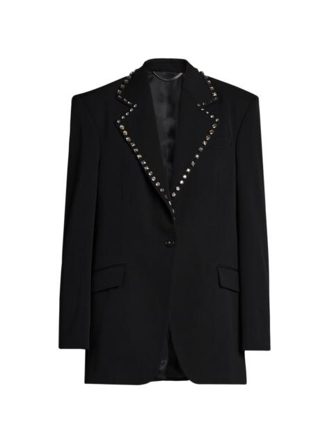 Stella McCartney Women's Embellished Wool Blazer - Black