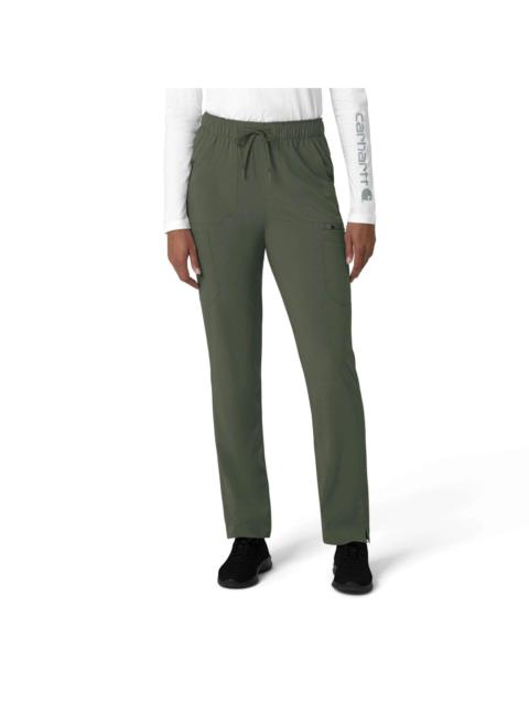 Carhartt Women's Force Cross-Flex Straight Leg Cargo Scrub Pant