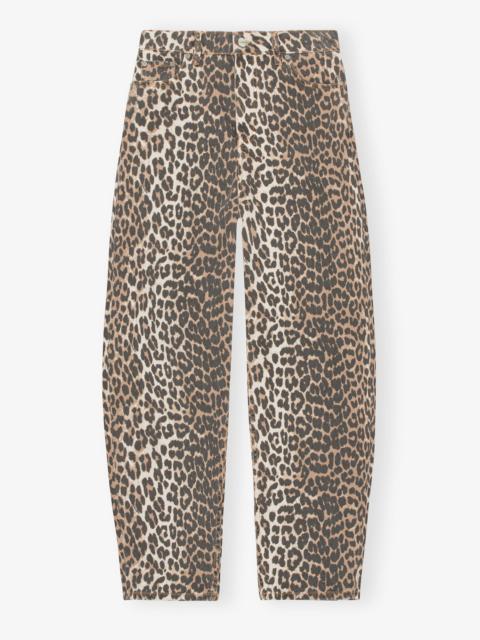 GANNI LEOPARD DENIM STARY